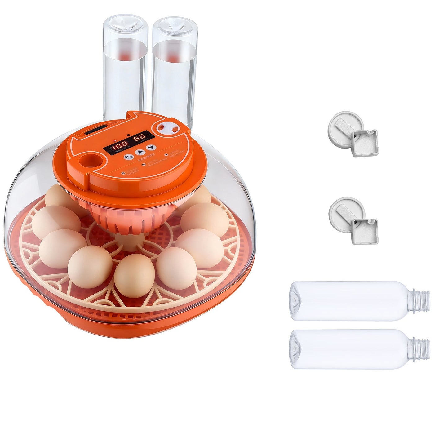 12 Egg Incubator with Automatic Egg Turner and LED Candler