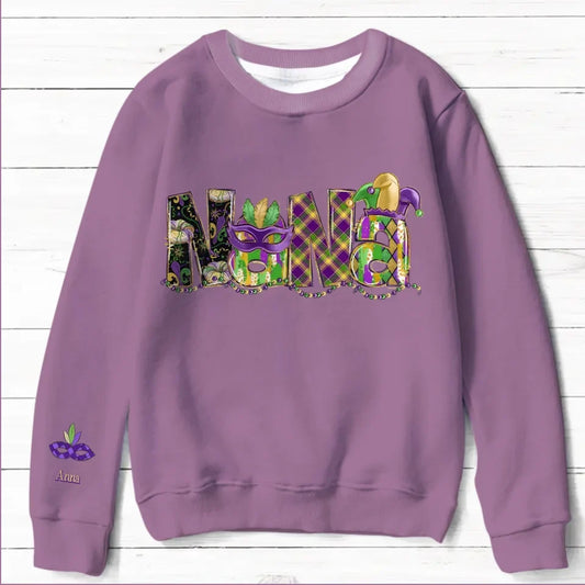 Personalized Grandma Mother AOP Sweater - Gift To Grandma/Mom - Up to 6 Kids