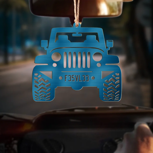 Personalized Car Aluminum Ornament - Gift Idea For Car Owner