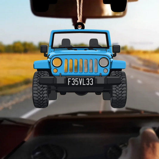 Personalized Car Aluminum Ornament - Gift Idea For Car Owners