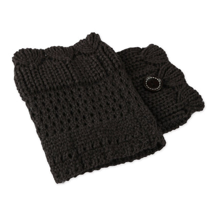 Women Winter Crochet Knit Leg Warmers