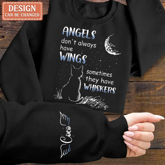 Personalized Memorial Dog/Cat AOP Sweater - Memorial Gift Idea For Pet Lover - Angels Don't Always Have Wings