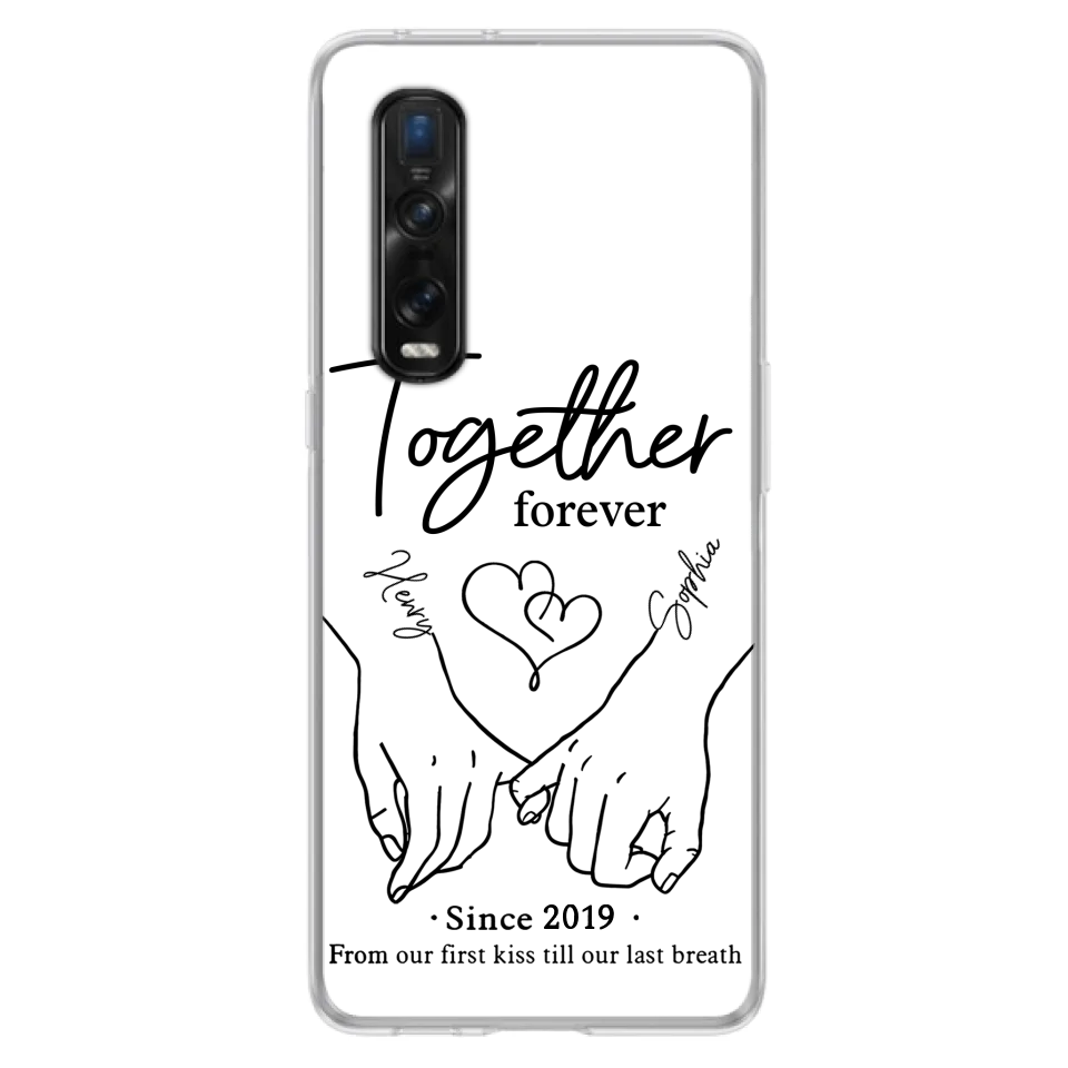Custom Personalized Couple Phone Case For Xiaomi/ Oppo/ Huawei - Gift Idea For Couple - Together Forever