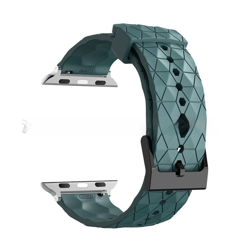 Football-patterned Watch S9 Strap S10 Silicone Replacement Wristband