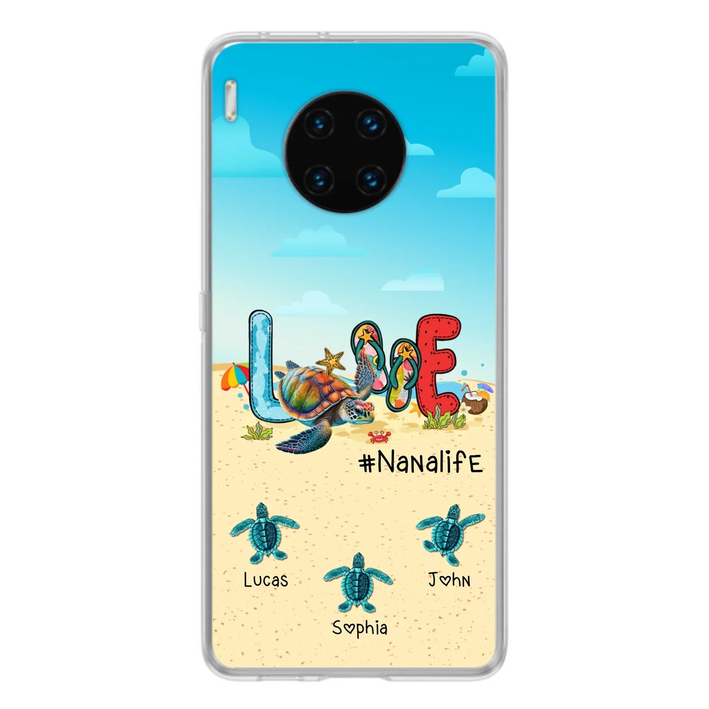 Personalized Grandma Phone Case - Gift Idea For Grandma/Mom - Up to 9 Kids - Case For Xiaomi/Oppo/Huawei - Nanalife