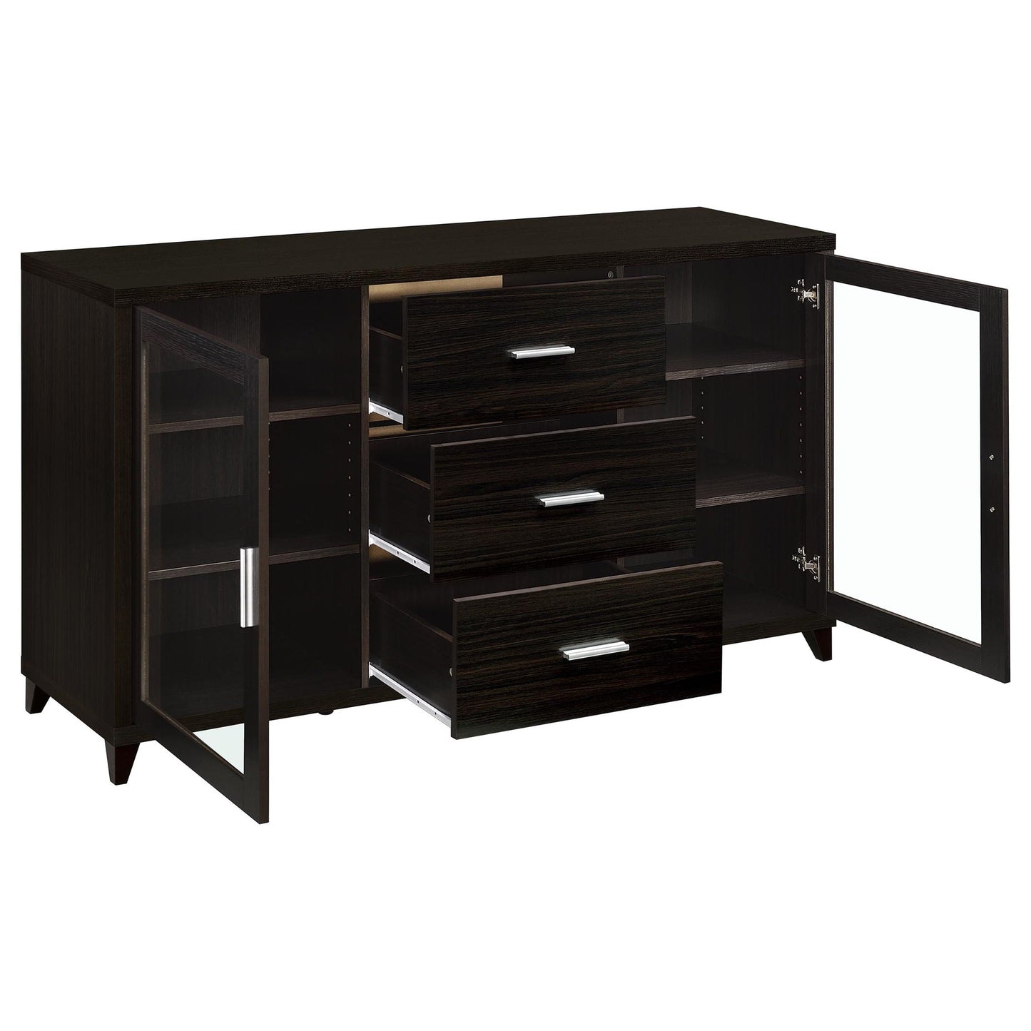 Barnaby - 4 Piece Rectangular Entertainment Center - Cappuccino