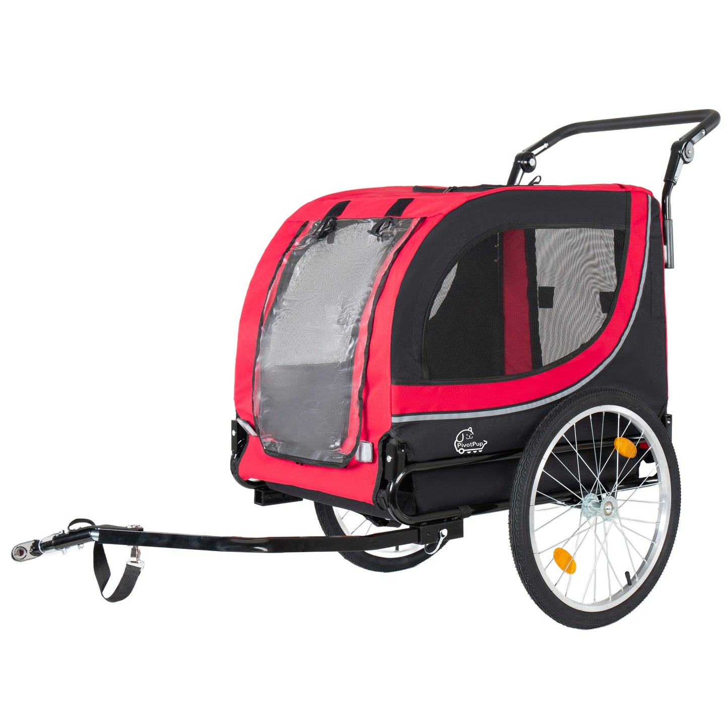 2-in-1 Bike Trailer & Pet Stroller for Dogs up to 100lbs