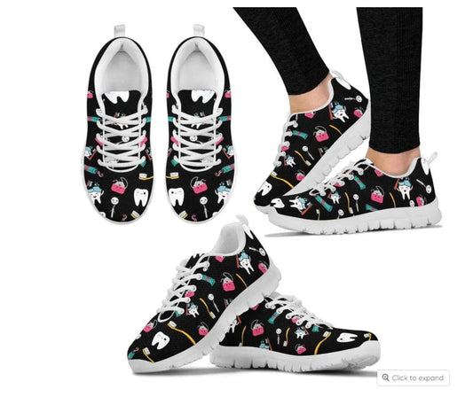 Dental Cute Teeth Sneakers - Top Shoes for Dental Pros