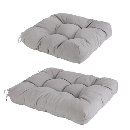 2Pcs Rocking Chair Cushion Upper And Lower Back And Seat Sets with Non-Slip Ties Polyester Fiber Filling Comfortable for Indoor Home Office Car