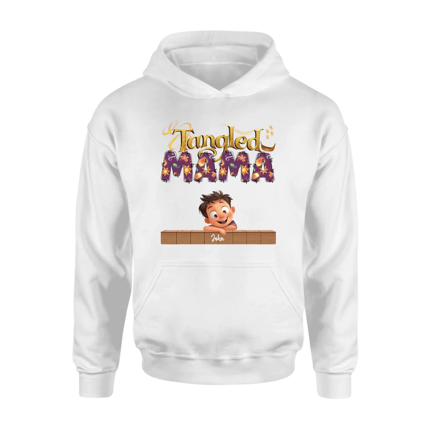 Personalized Tangled Mom T-Shirt/ Long Sleeve/  Sweatshirt/ Hoodie - Mother's Day Gift For Mom