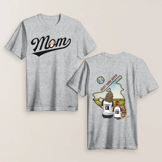 Personalized Baseball Mom T-shirt/ Hoodie/ Sweater - Mother's Day Gifts Idea - Best Mom Ever