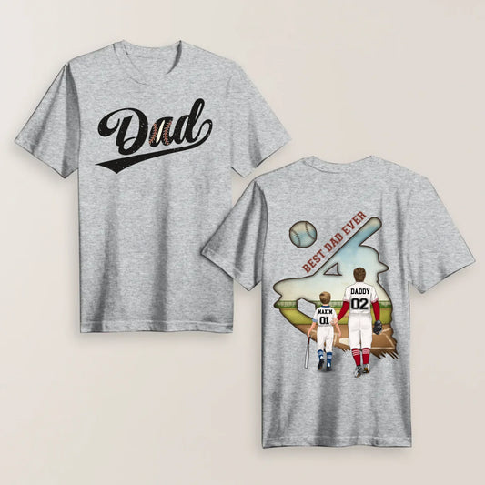 Personalized Baseball Best Dad Ever T-shirt/ Hoodie/ Sweater - Father's Day Gifts Idea