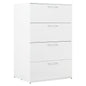 Bliss - Glossy 4 Drawer Jumbo Chest With Extra Deep Storage