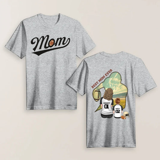 Personalized Football Mom T-shirt/ Hoodie/ Sweater - Mother's Day Gifts Idea - Best Mom Ever