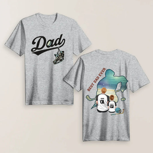 Personalized Ice Hockey Dad T-shirt/ Hoodie/ Sweater - Father's Day Gifts Idea - Best Dad Ever
