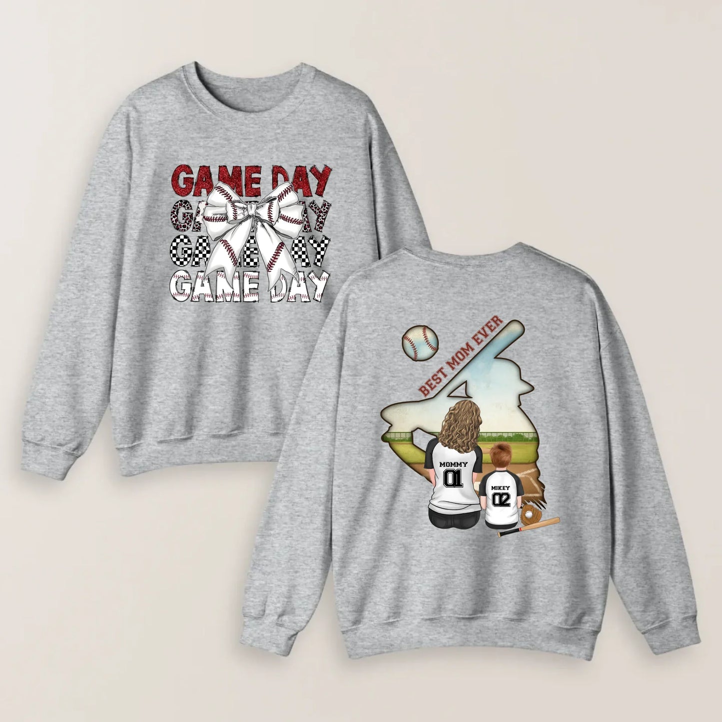 Personalized Baseball Mom Game Day T-shirt/ Hoodie/ Sweater - Mother's Day Gifts Idea