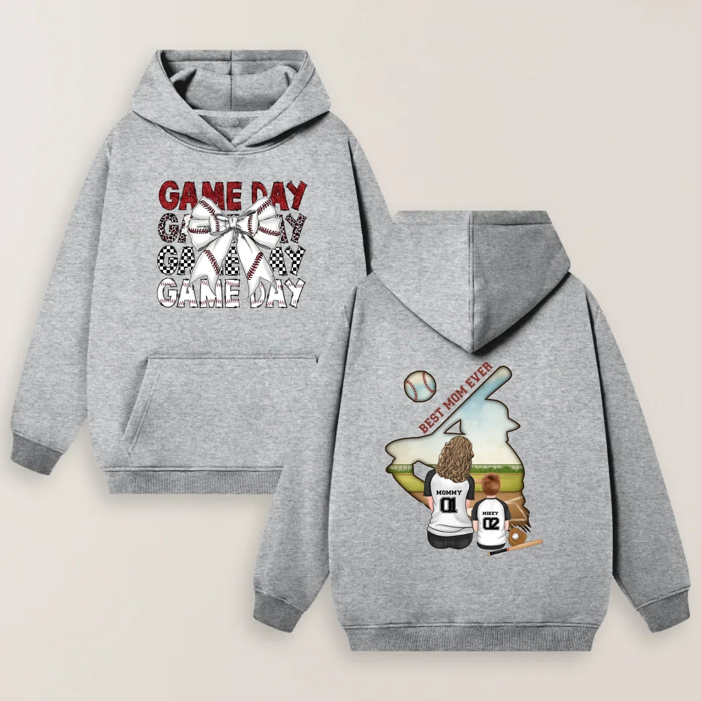 Personalized Baseball Mom Game Day T-shirt/ Hoodie/ Sweater - Mother's Day Gifts Idea