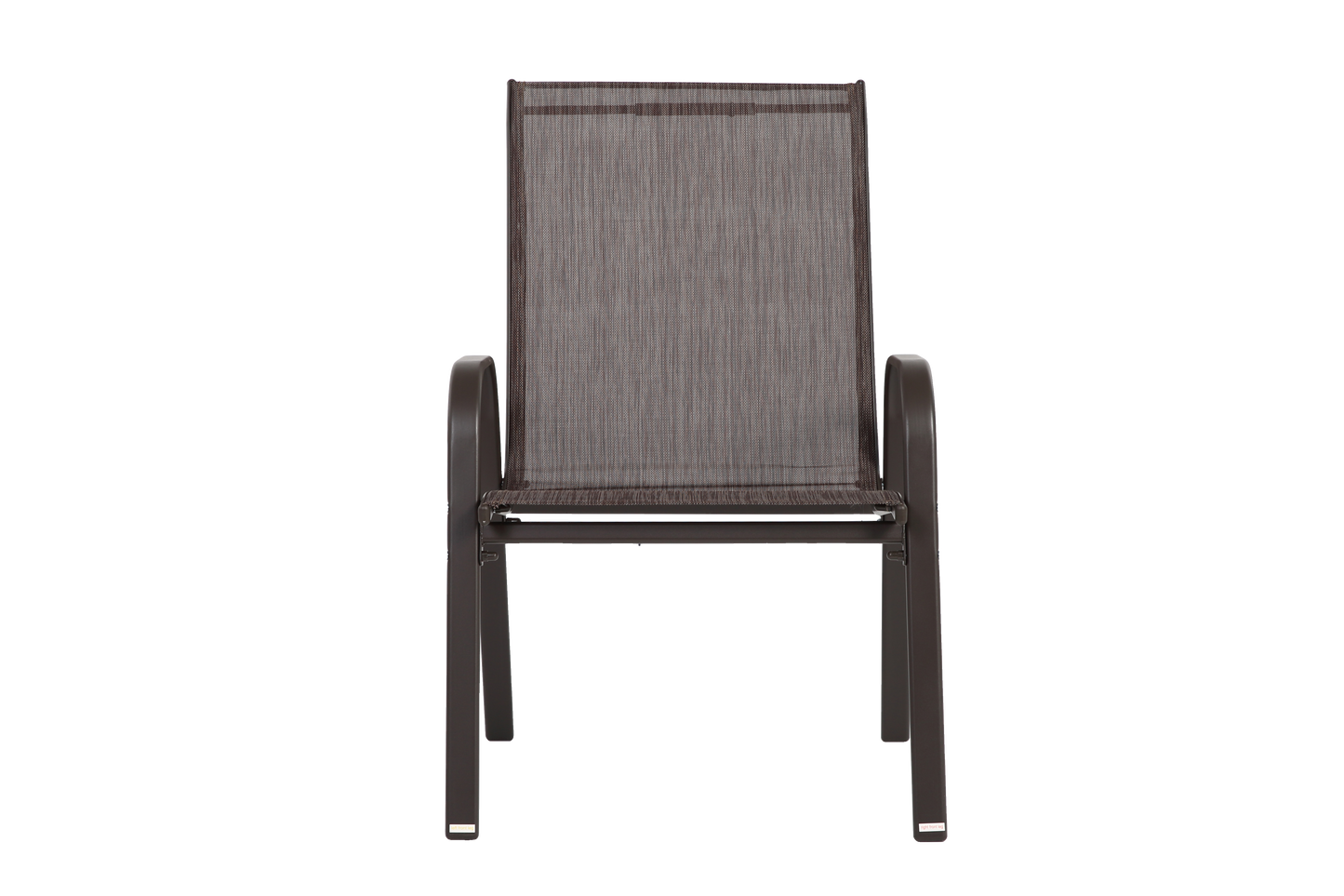 4 Piece Patio Chairs Set with Breathable Textilene Fabric (Brown)