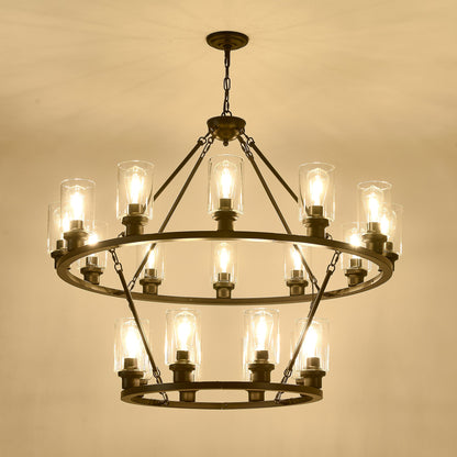 20-Light 2 Tier Chandelier