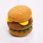 Plush Vocal Toy Cute Cat Toy French Fries Burger Pet Supplies Toy