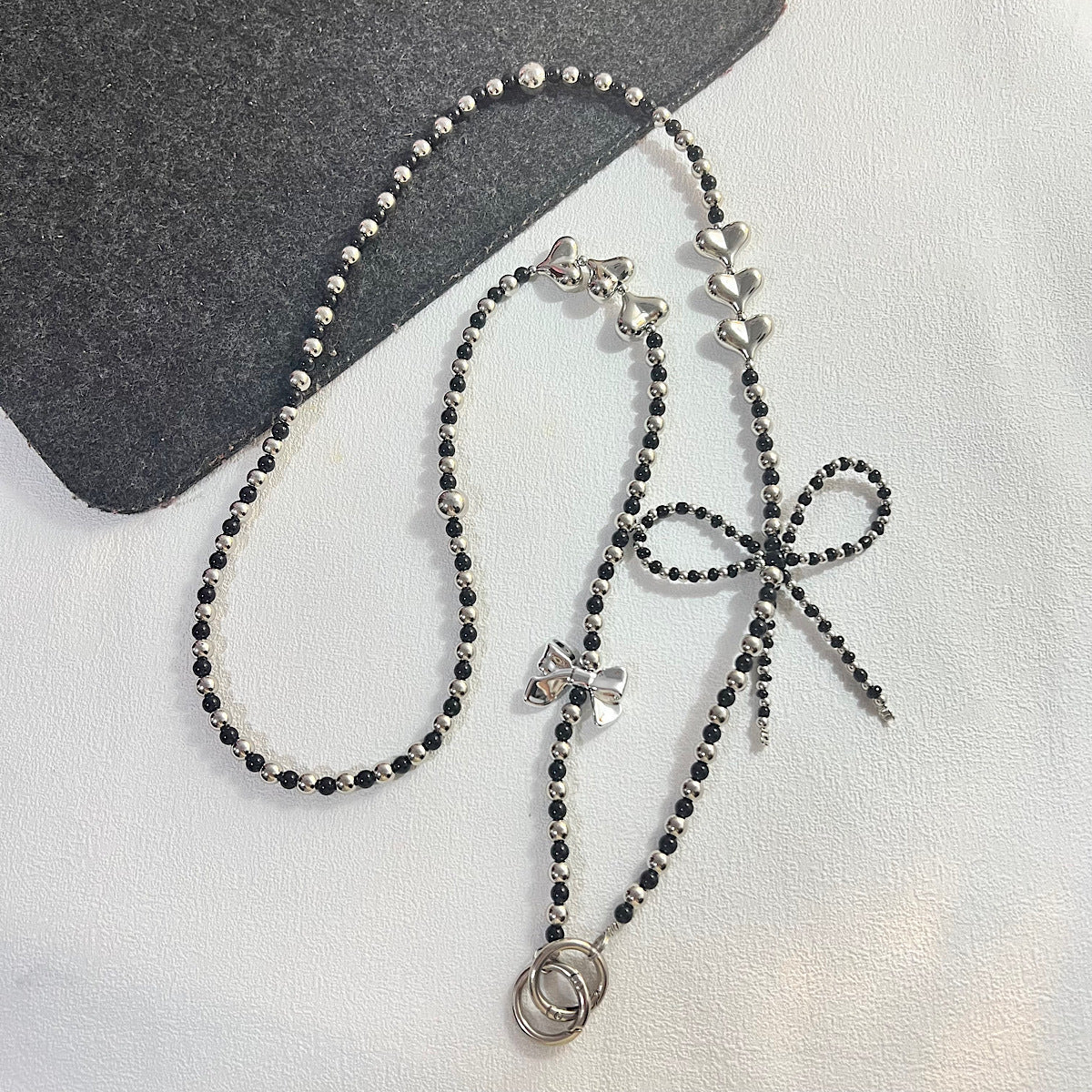 Bow-knot Pendant Crossbody Phone Strap