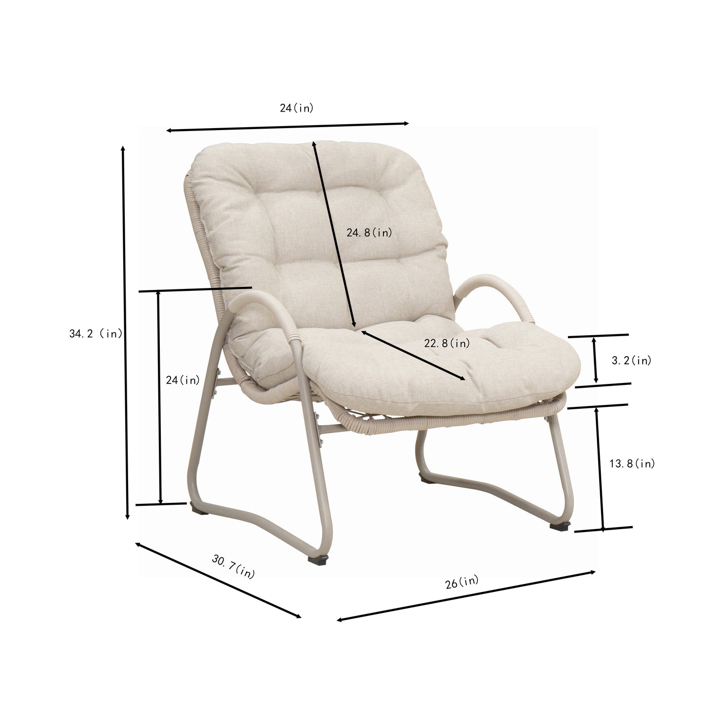 3-Piece Patio Furniture Set