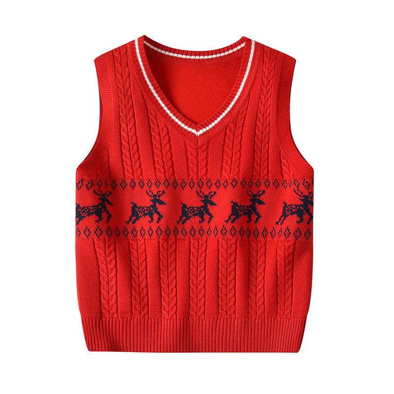 Children's knitted vest