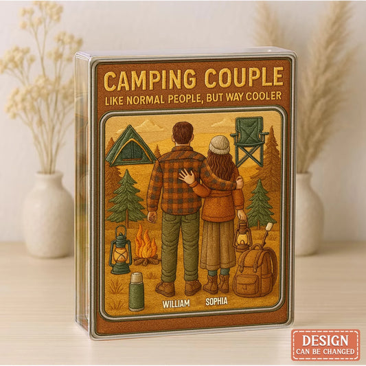 Personalized Toy Box Camping Couple Acrylic Plaque - Gift Idea For Couple/Camping Lover - Camping Couple Like A Normal Couple Except Way Cooler
