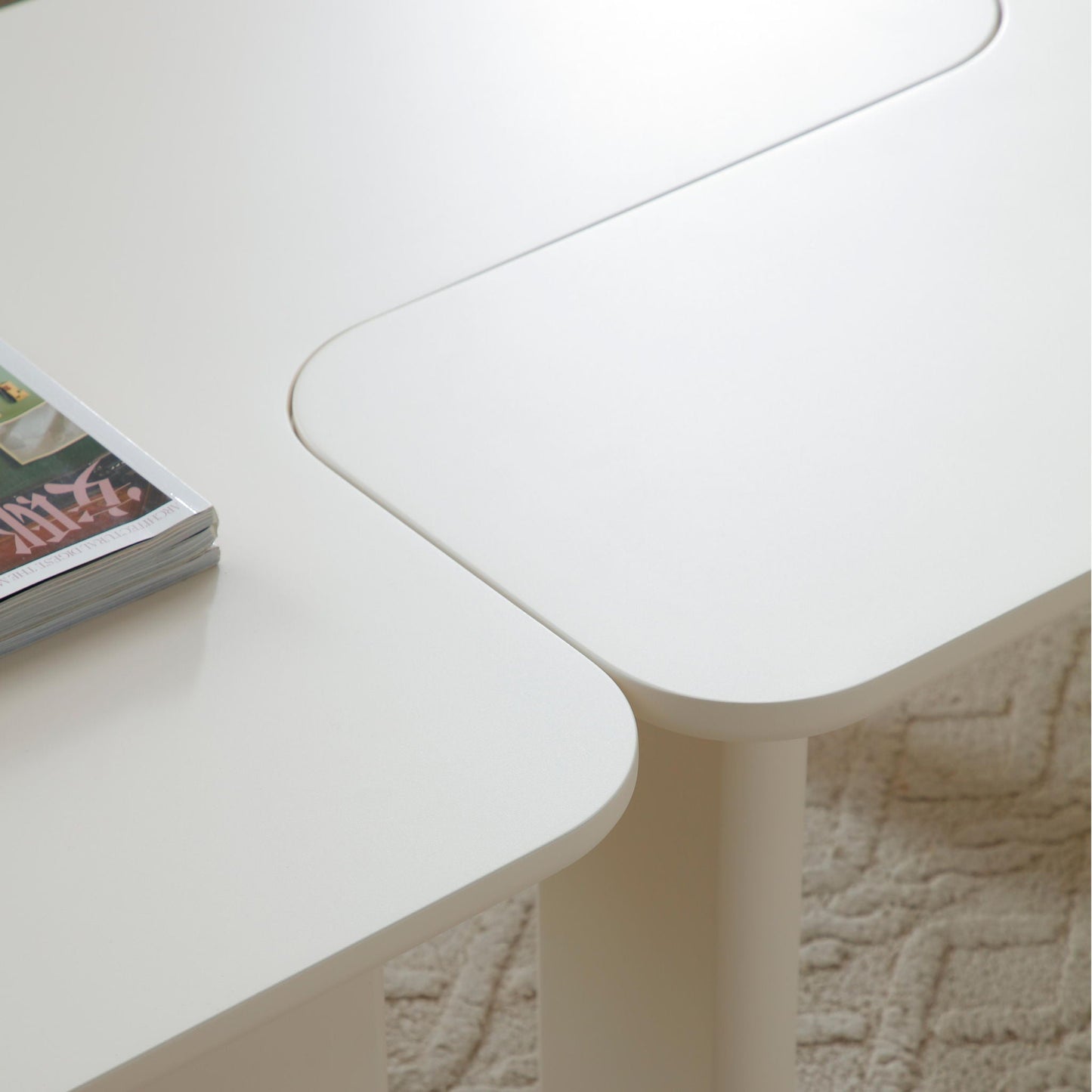 L-Shape Coffee Table For Living Room