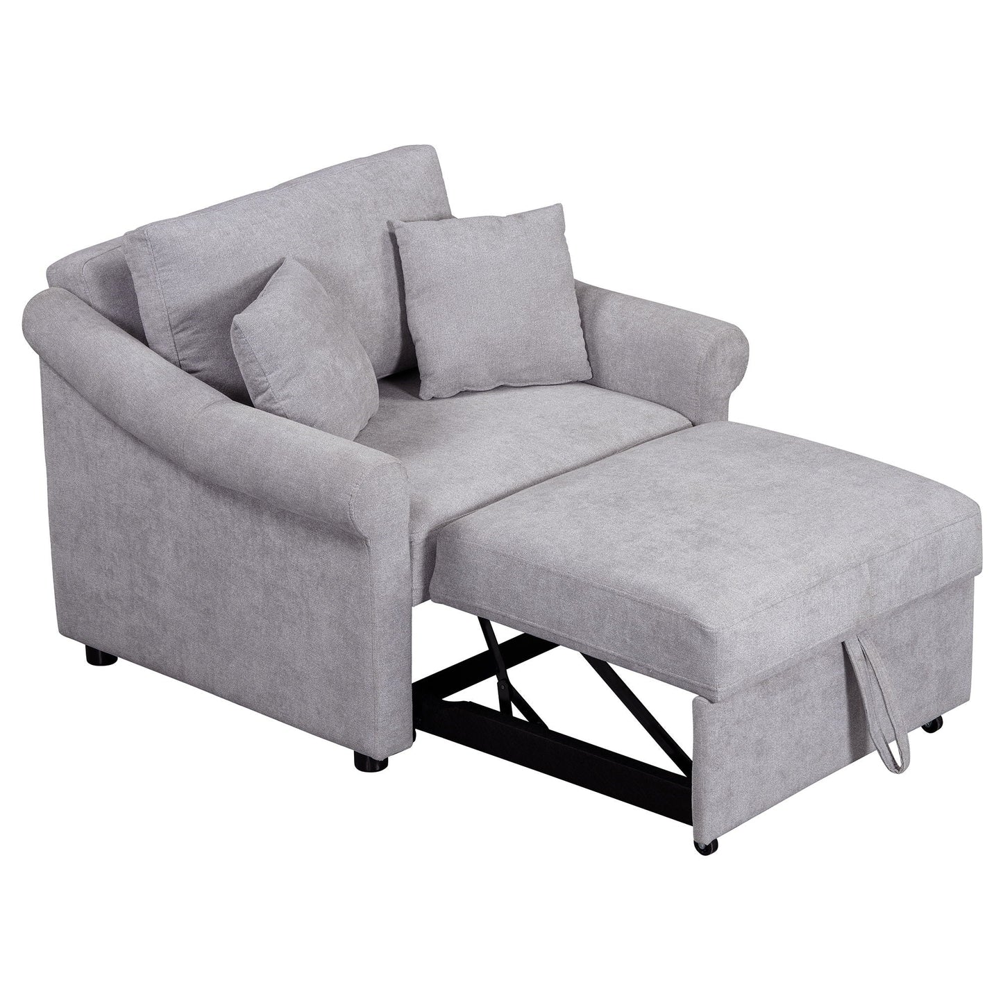 Convertible Sleeper Chair With Adjustable Backrest