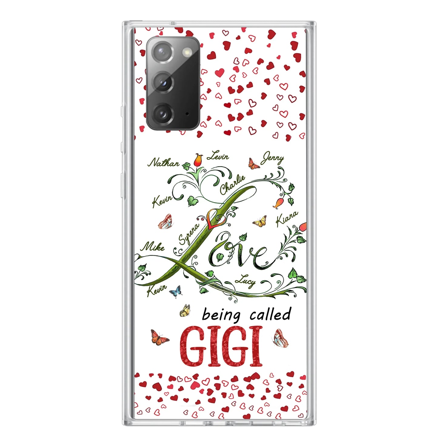 Custom Personalized Grandma Phone Case - Upto 10 Kids - Mother's Day Gift Idea For Grandma - Love Being Called Grandma