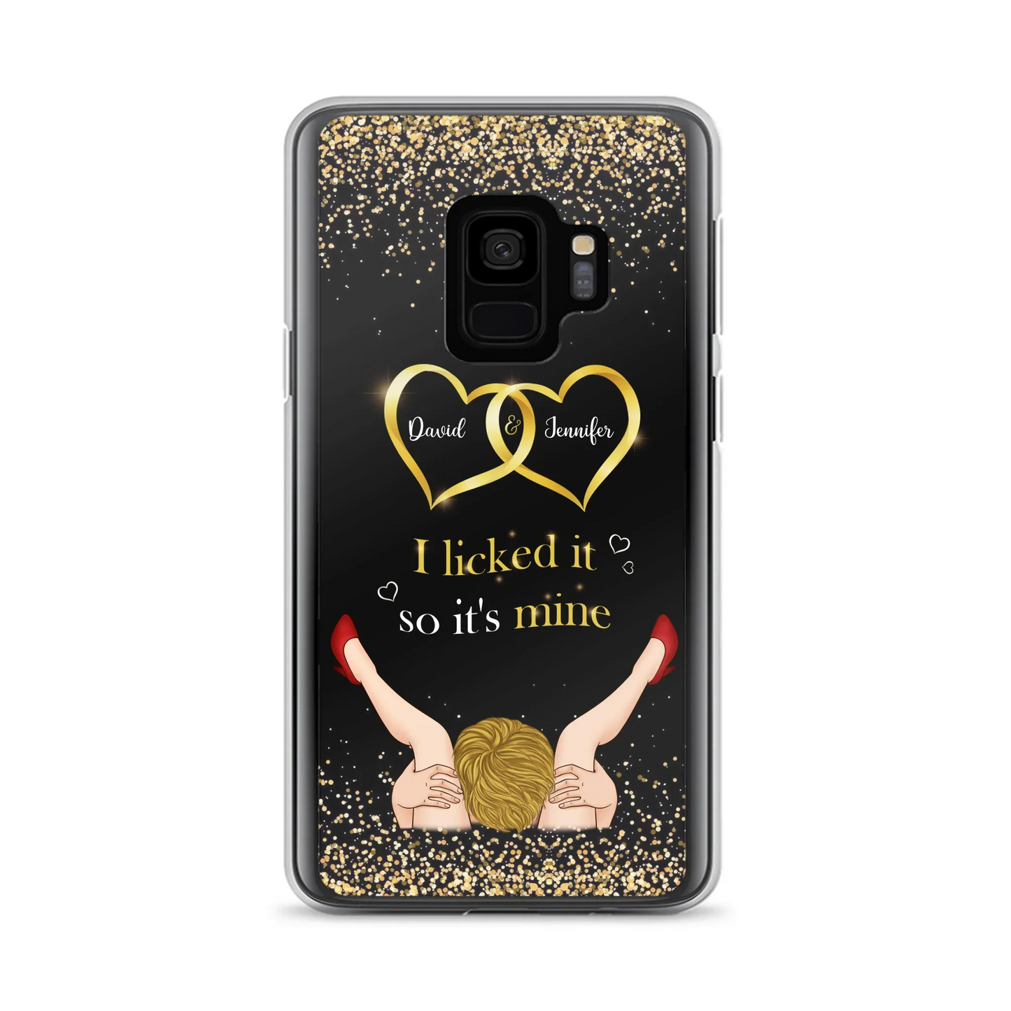 Custom Personalized Couple Phone Case - Gift Idea For Couple/Valentines Day - I Licked It So It's Mine - Case For iPhone/Samsung