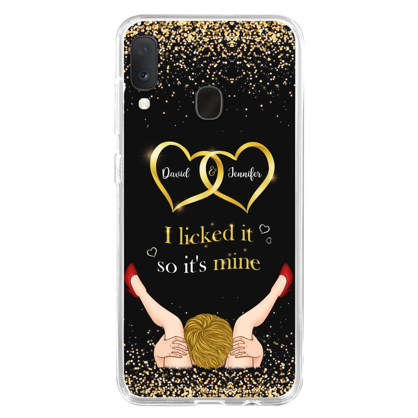 Custom Personalized Couple Phone Case - Gift Idea For Couple/Valentines Day - I Licked It So It's Mine - Case For iPhone/Samsung