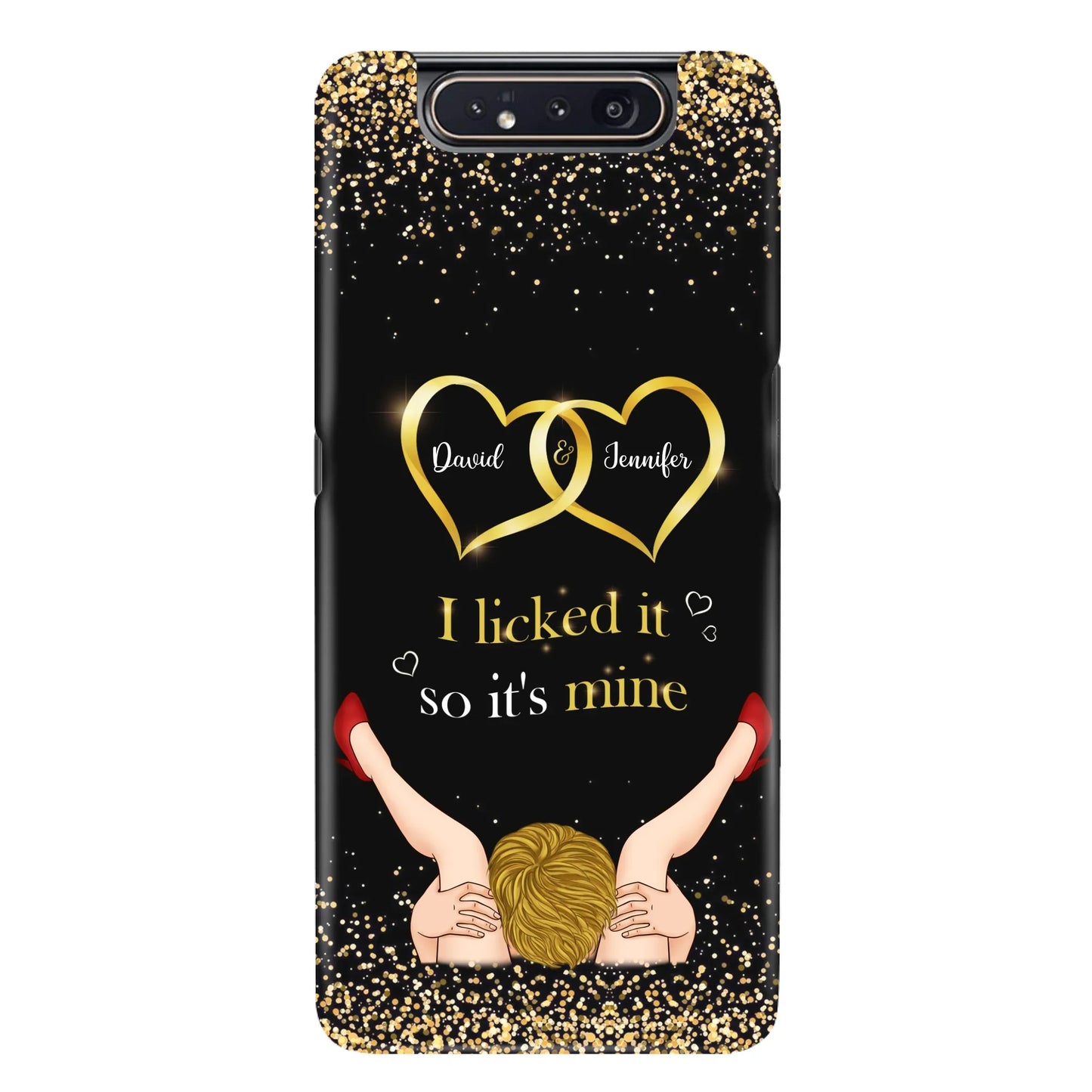 Custom Personalized Couple Phone Case - Gift Idea For Couple/Valentines Day - I Licked It So It's Mine - Case For iPhone/Samsung