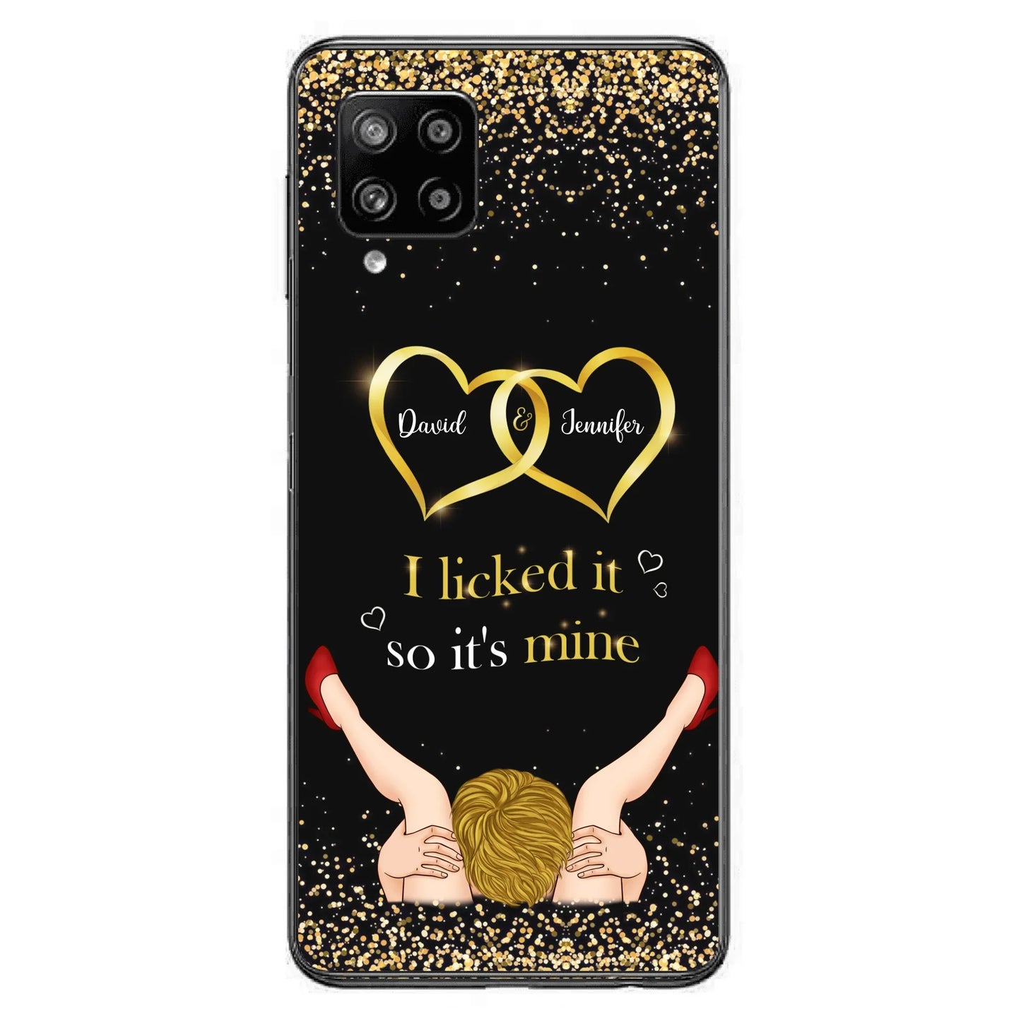 Custom Personalized Couple Phone Case - Gift Idea For Couple/Valentines Day - I Licked It So It's Mine - Case For iPhone/Samsung