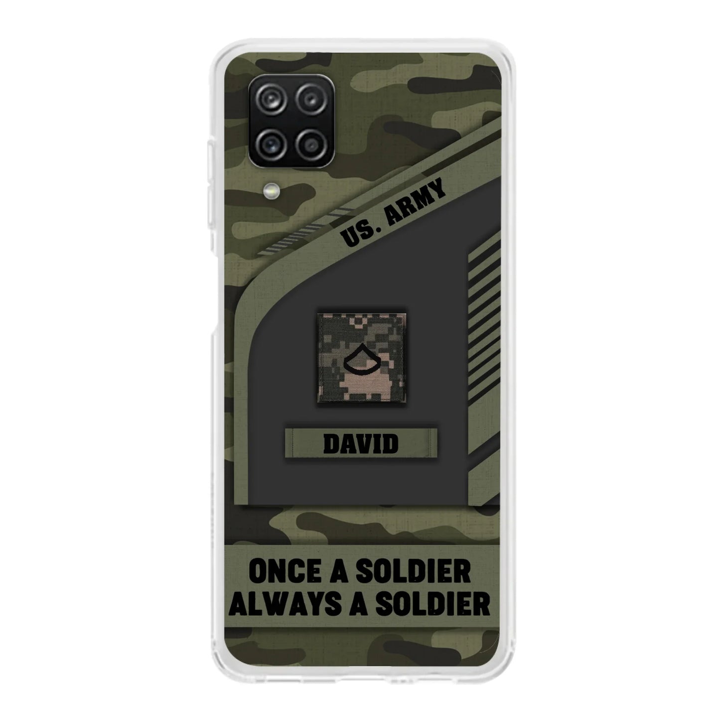 Custom Personalized Veteran Phone Case - Gift Idea For Veteran/Veterans Day - Once A Soldier Always A Soldier - Case for iPhone/Samsung