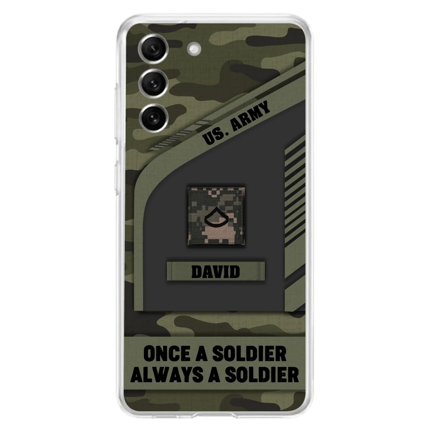 Custom Personalized Veteran Phone Case - Gift Idea For Veteran/Veterans Day - Once A Soldier Always A Soldier - Case for iPhone/Samsung