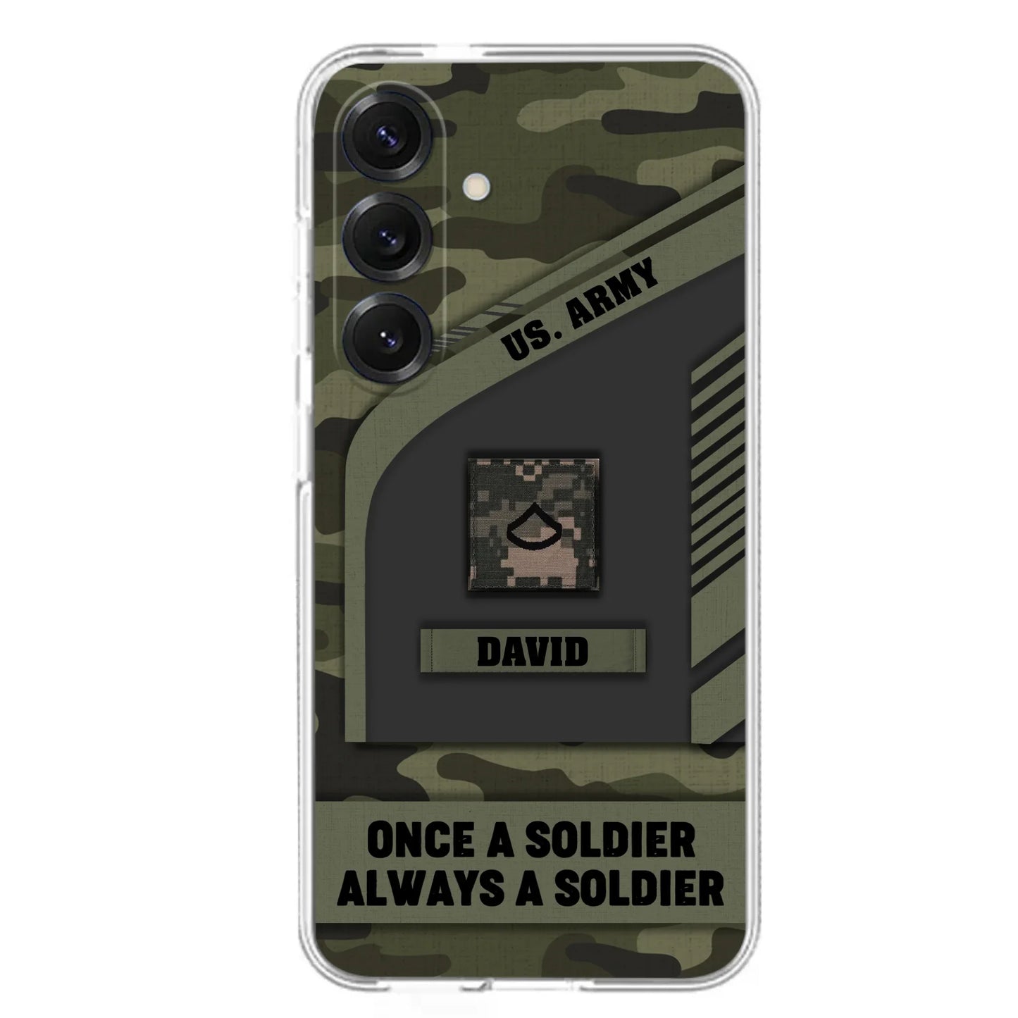 Custom Personalized Veteran Phone Case - Gift Idea For Veteran/Veterans Day - Once A Soldier Always A Soldier - Case for iPhone/Samsung