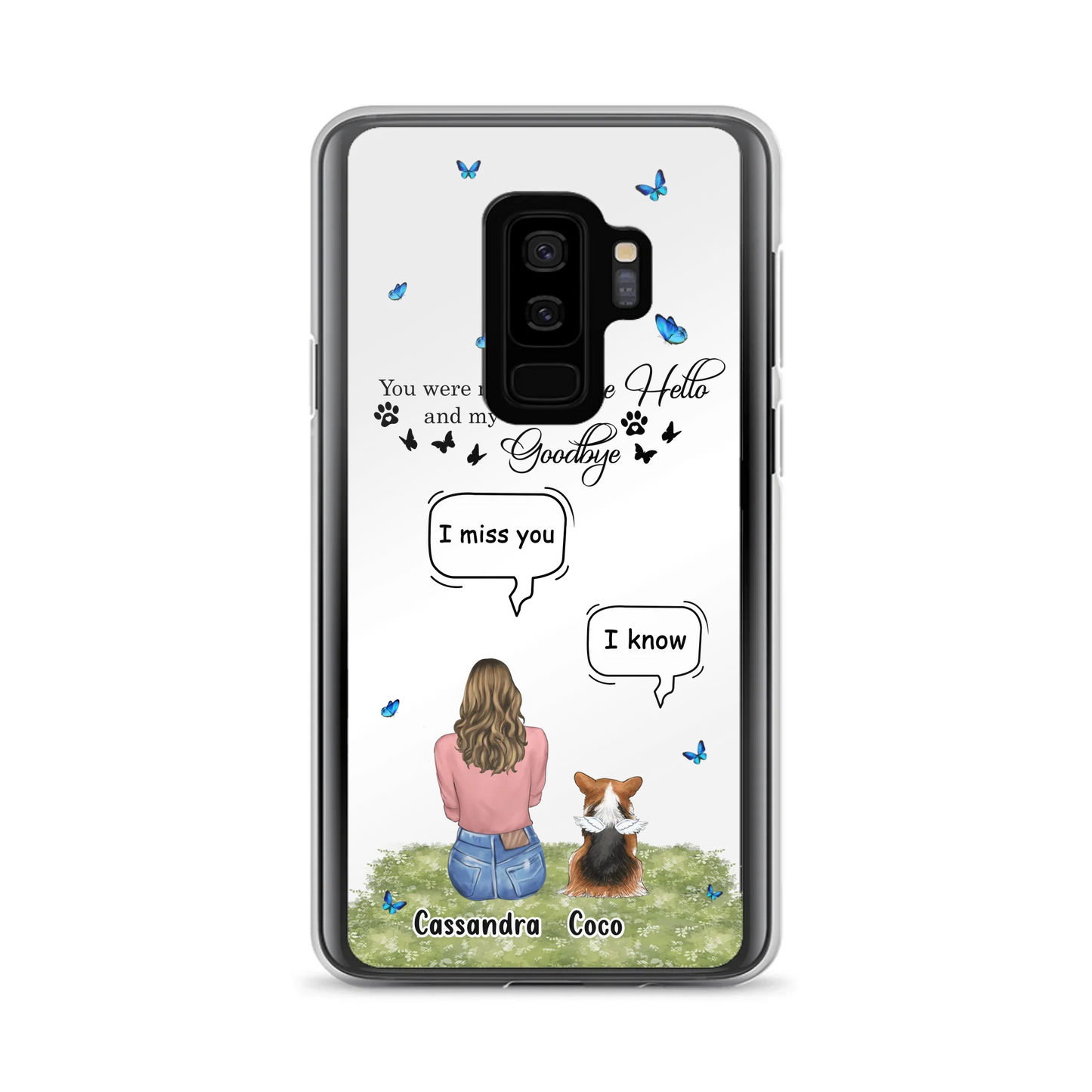 Personalized Pet Phone Case - Upto 4 Pets - Mother's Day Gift Idea For Couple/Dog/Cat Lover - You Were My Favorite Hello - Case For iPhone/Samsung