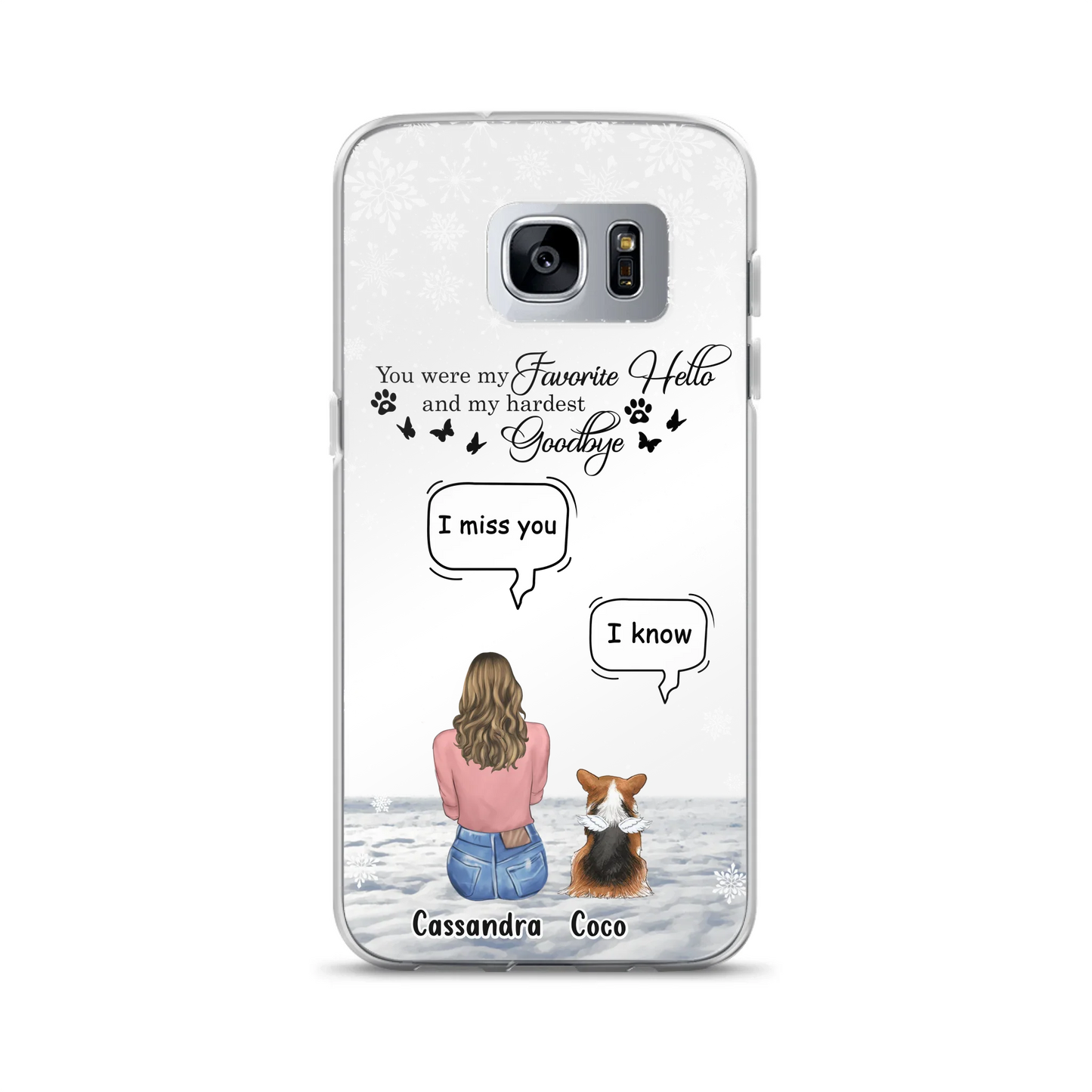 Personalized Pet Phone Case - Up to 4 Pets - Gift Idea For Couple/Dog/Cat Lover - You Were My Favorite Hello And My Hardest Goodbye - Case For iPhone/Samsung