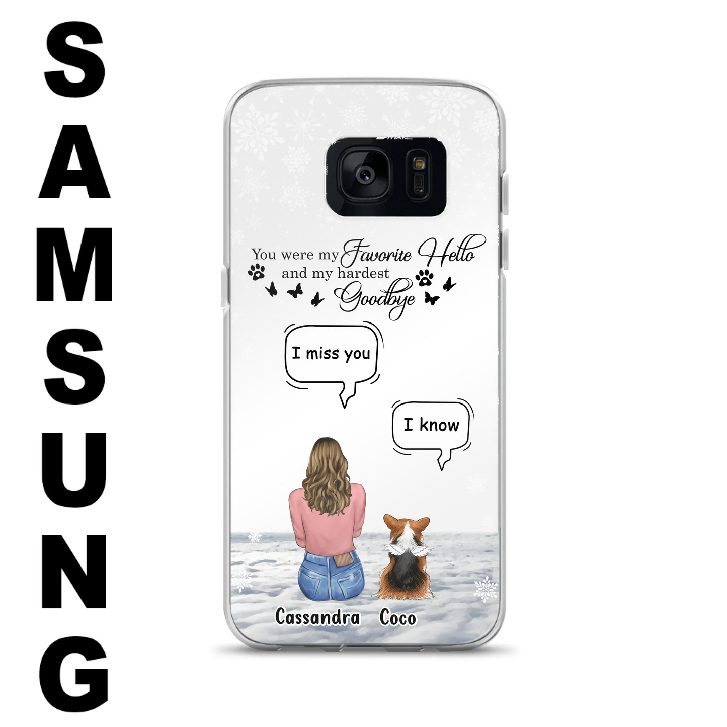 Personalized Pet Phone Case - Up to 4 Pets - Gift Idea For Couple/Dog/Cat Lover - You Were My Favorite Hello And My Hardest Goodbye - Case For iPhone/Samsung
