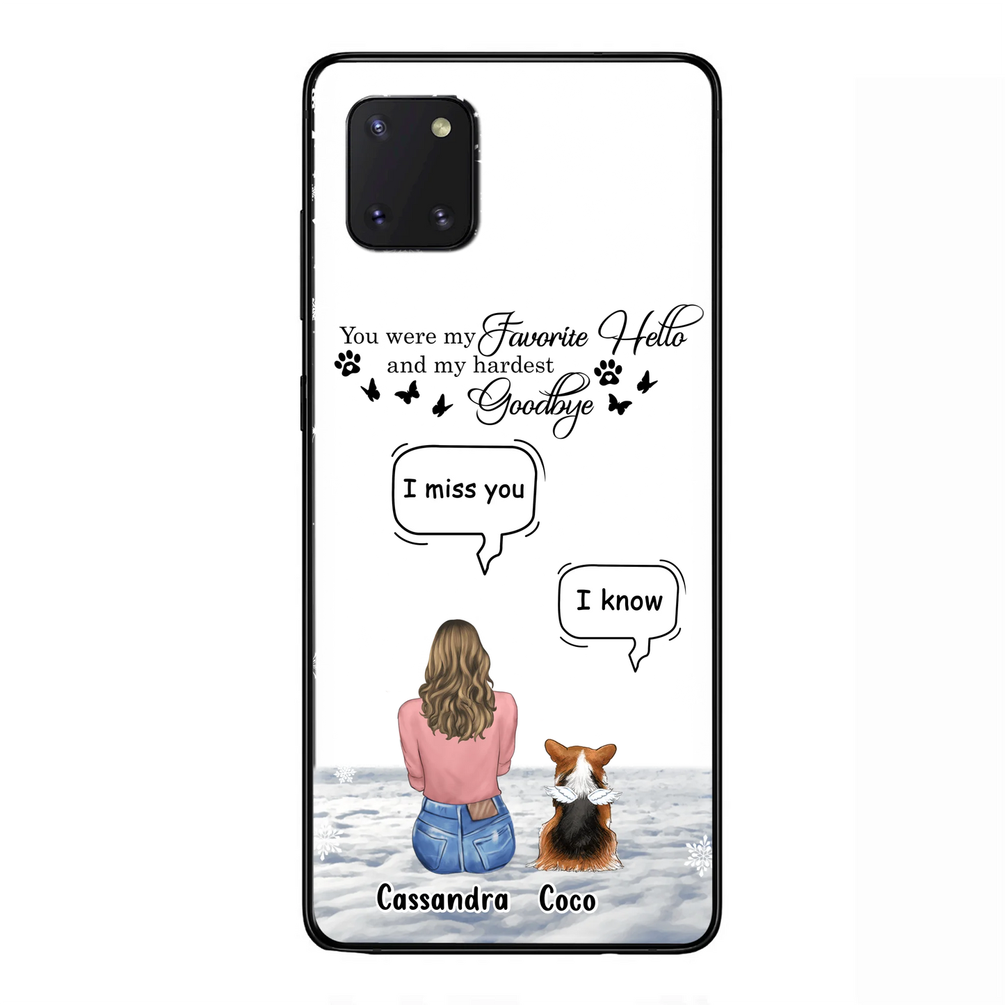 Personalized Pet Phone Case - Up to 4 Pets - Gift Idea For Couple/Dog/Cat Lover - You Were My Favorite Hello And My Hardest Goodbye - Case For iPhone/Samsung