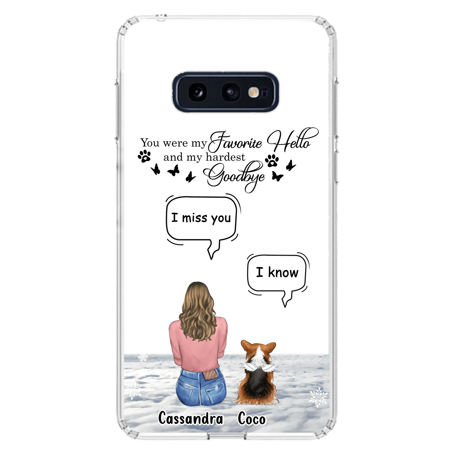Personalized Pet Phone Case - Up to 4 Pets - Gift Idea For Couple/Dog/Cat Lover - You Were My Favorite Hello And My Hardest Goodbye - Case For iPhone/Samsung