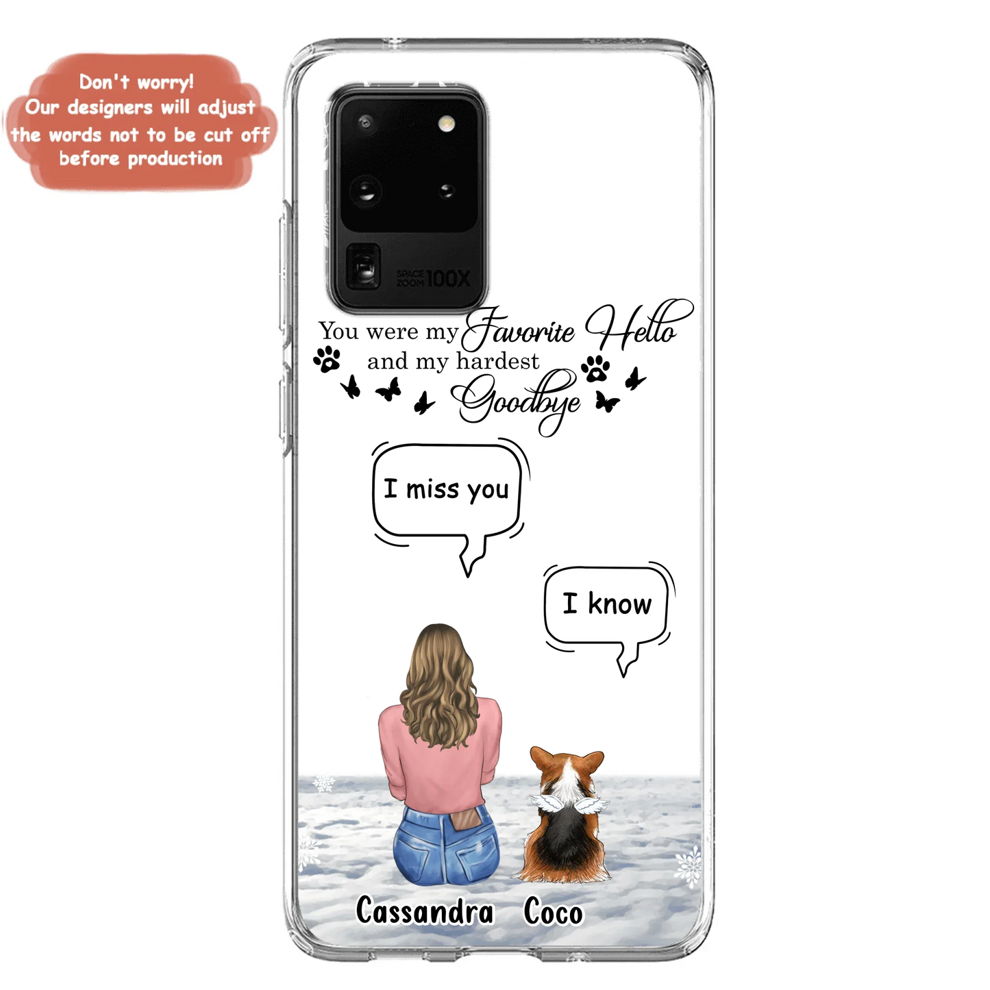 Personalized Pet Phone Case - Up to 4 Pets - Gift Idea For Couple/Dog/Cat Lover - You Were My Favorite Hello And My Hardest Goodbye - Case For iPhone/Samsung