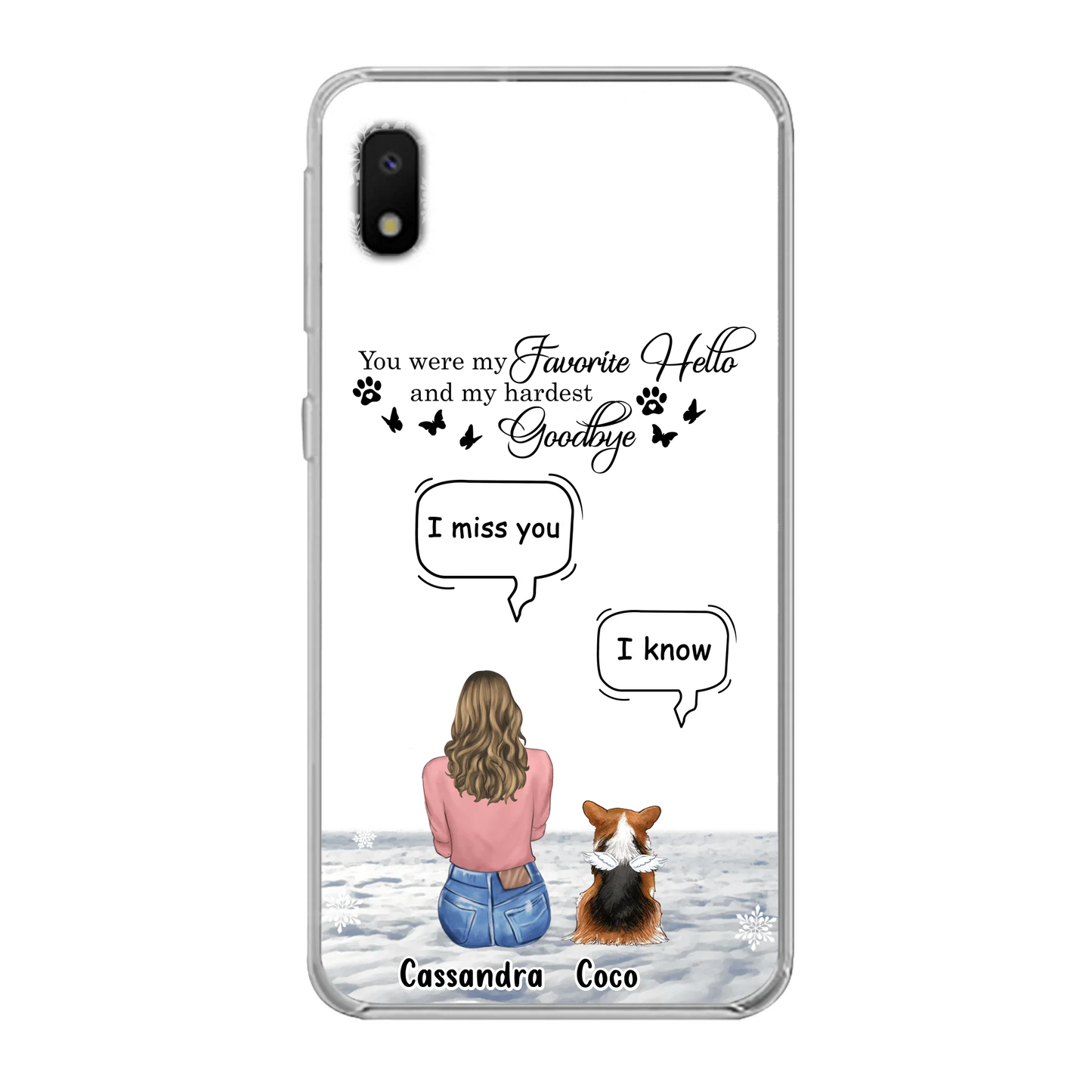 Personalized Pet Phone Case - Up to 4 Pets - Gift Idea For Couple/Dog/Cat Lover - You Were My Favorite Hello And My Hardest Goodbye - Case For iPhone/Samsung