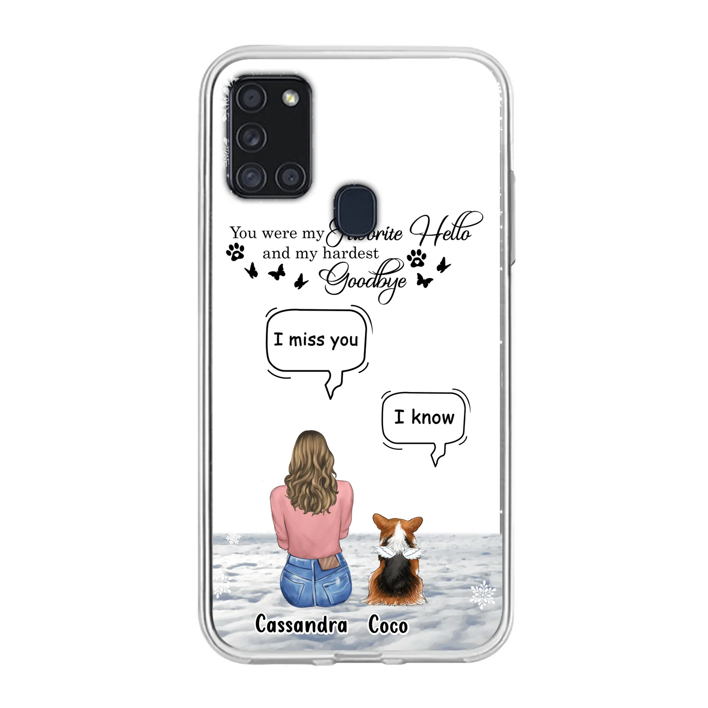 Personalized Pet Phone Case - Up to 4 Pets - Gift Idea For Couple/Dog/Cat Lover - You Were My Favorite Hello And My Hardest Goodbye - Case For iPhone/Samsung
