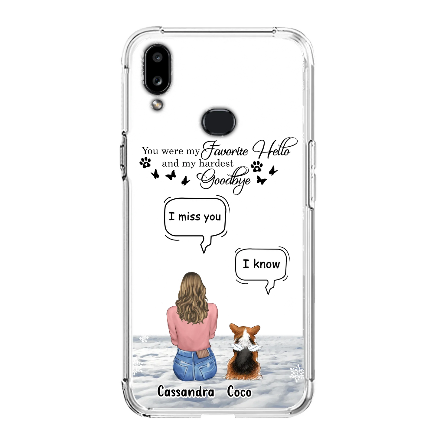 Personalized Pet Phone Case - Up to 4 Pets - Gift Idea For Couple/Dog/Cat Lover - You Were My Favorite Hello And My Hardest Goodbye - Case For iPhone/Samsung