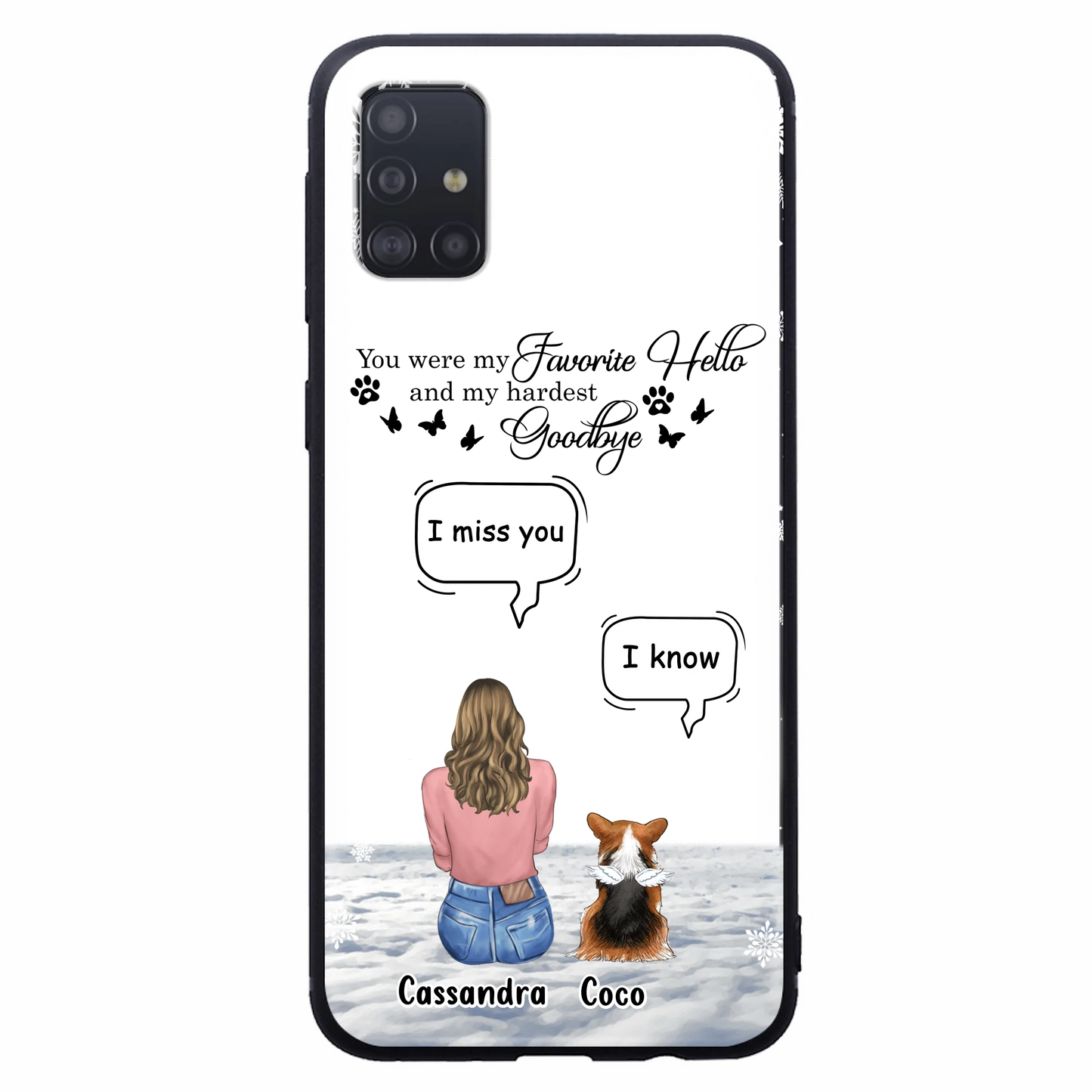 Personalized Pet Phone Case - Up to 4 Pets - Gift Idea For Couple/Dog/Cat Lover - You Were My Favorite Hello And My Hardest Goodbye - Case For iPhone/Samsung