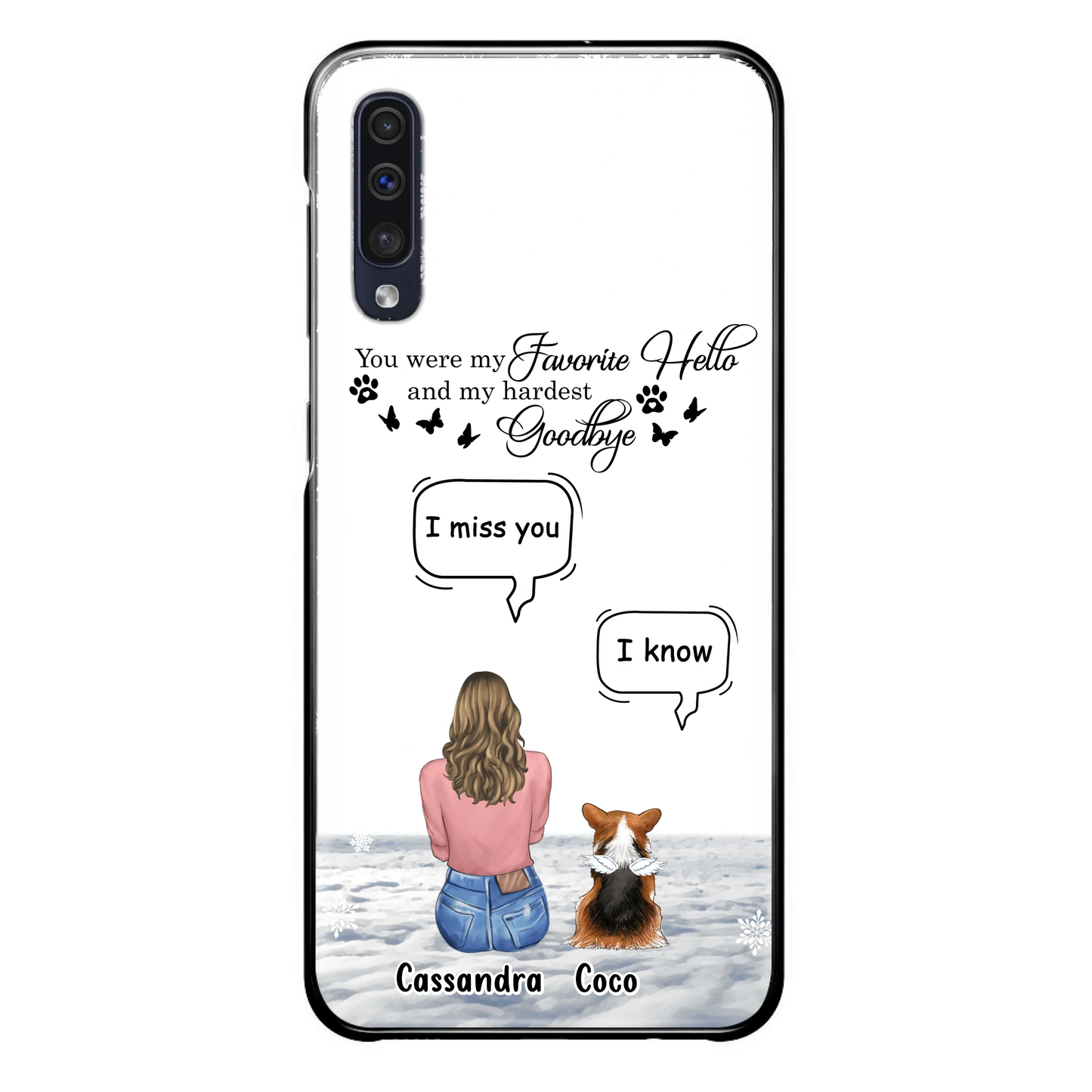 Personalized Pet Phone Case - Up to 4 Pets - Gift Idea For Couple/Dog/Cat Lover - You Were My Favorite Hello And My Hardest Goodbye - Case For iPhone/Samsung