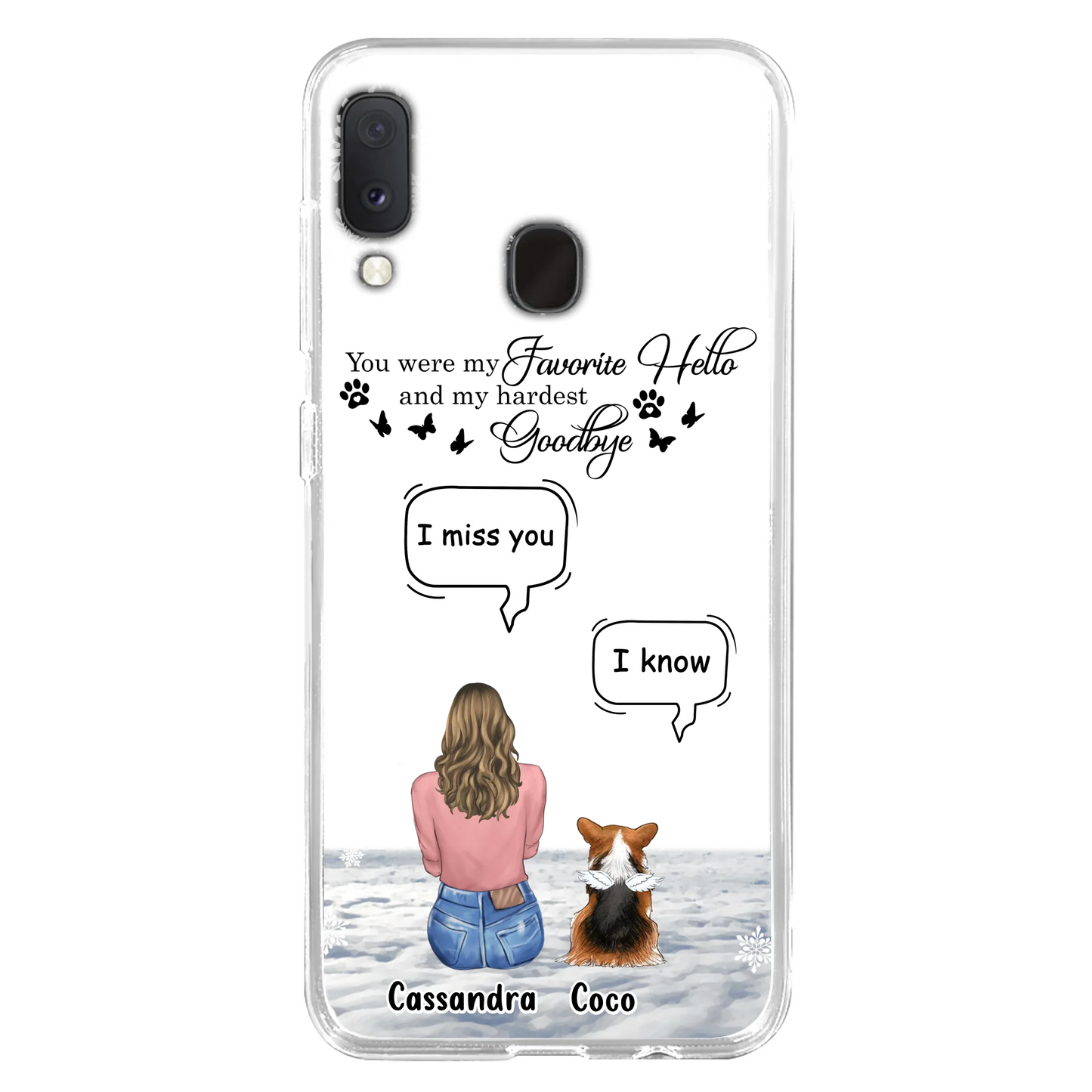 Personalized Pet Phone Case - Up to 4 Pets - Gift Idea For Couple/Dog/Cat Lover - You Were My Favorite Hello And My Hardest Goodbye - Case For iPhone/Samsung